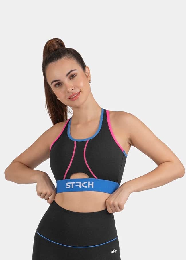 StrchFlex Light Performance Sports Bra - Black