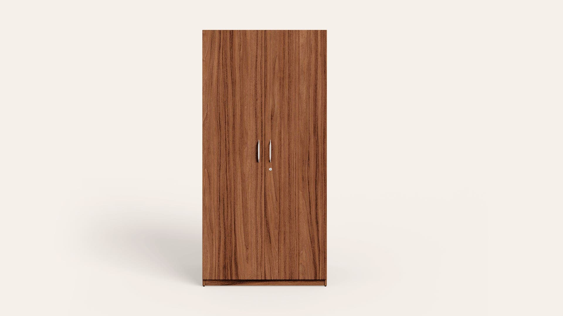 Alina 800W 2-Door Engineered Wooden Wardrobe/Almirah (Walnut)