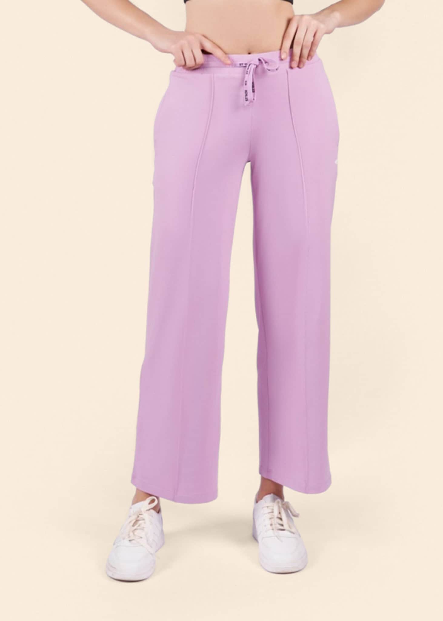 High Waist Flare Pants - Lavender