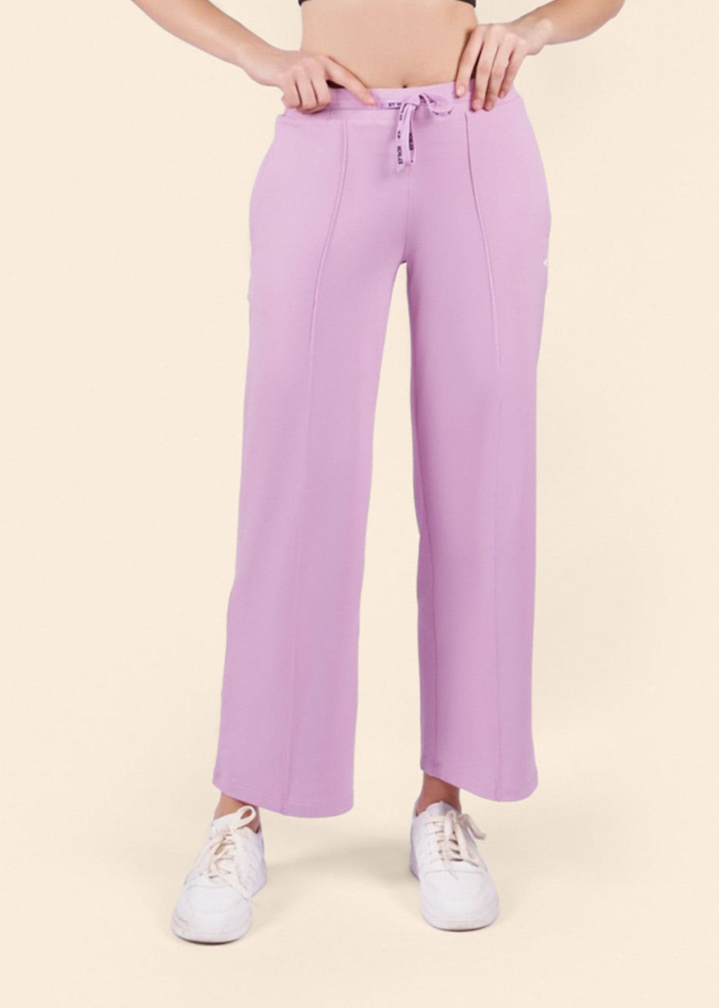 High Waist Flare Pants - Lavender