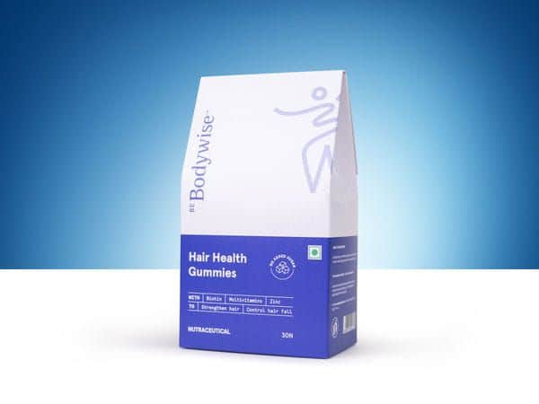 BeBodywise Hair Health Gummies for Stronger, Shinier Hair