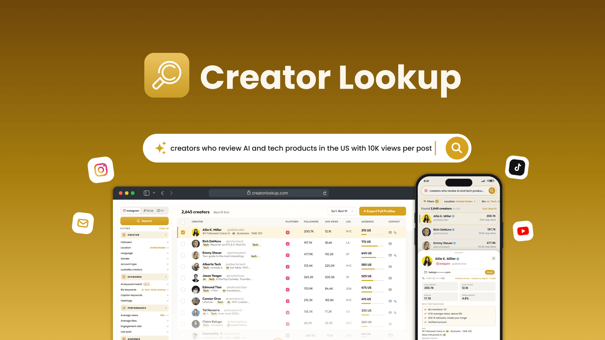 Creator Lookup