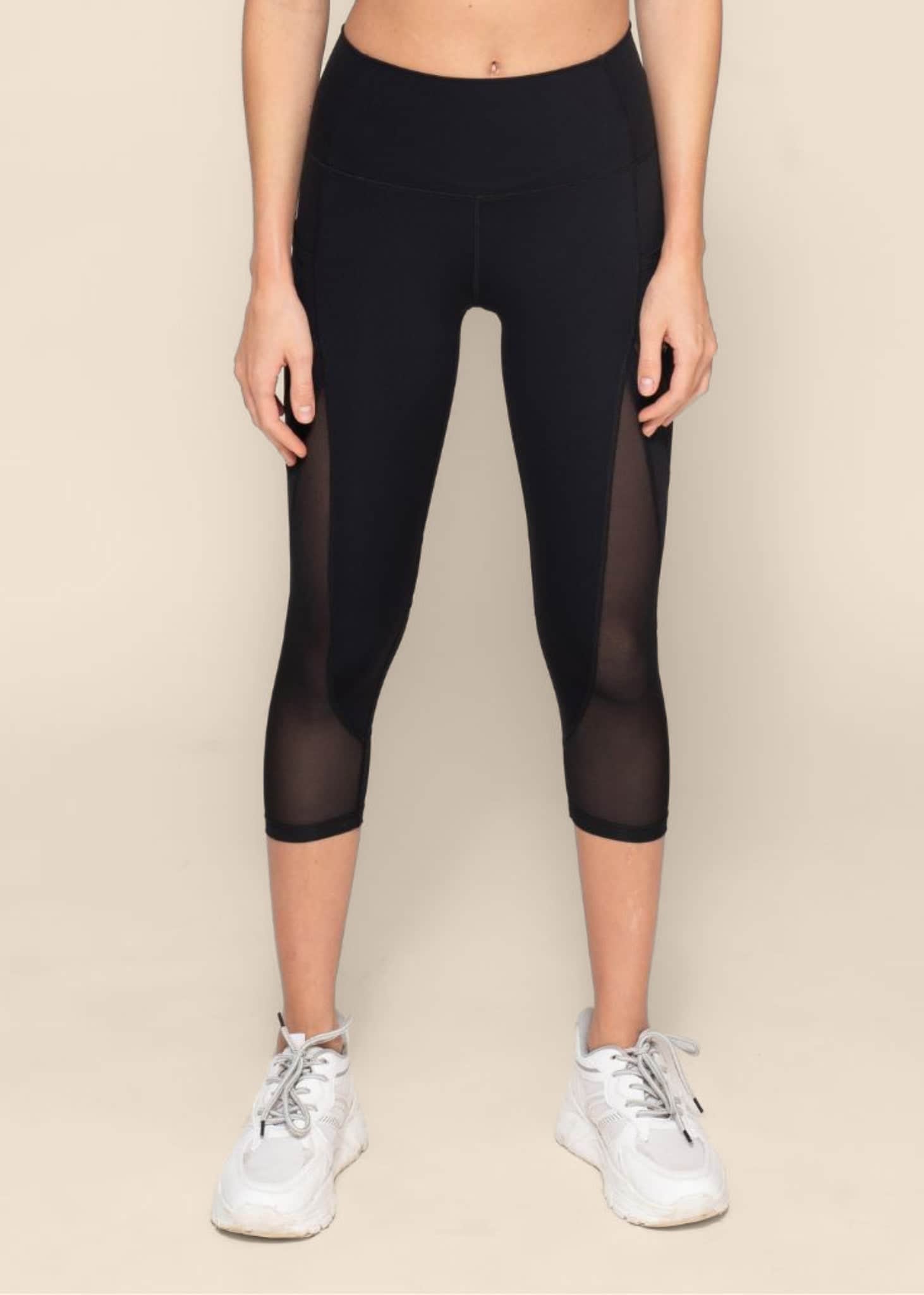 High Waist Capri - Slim Fit - Black