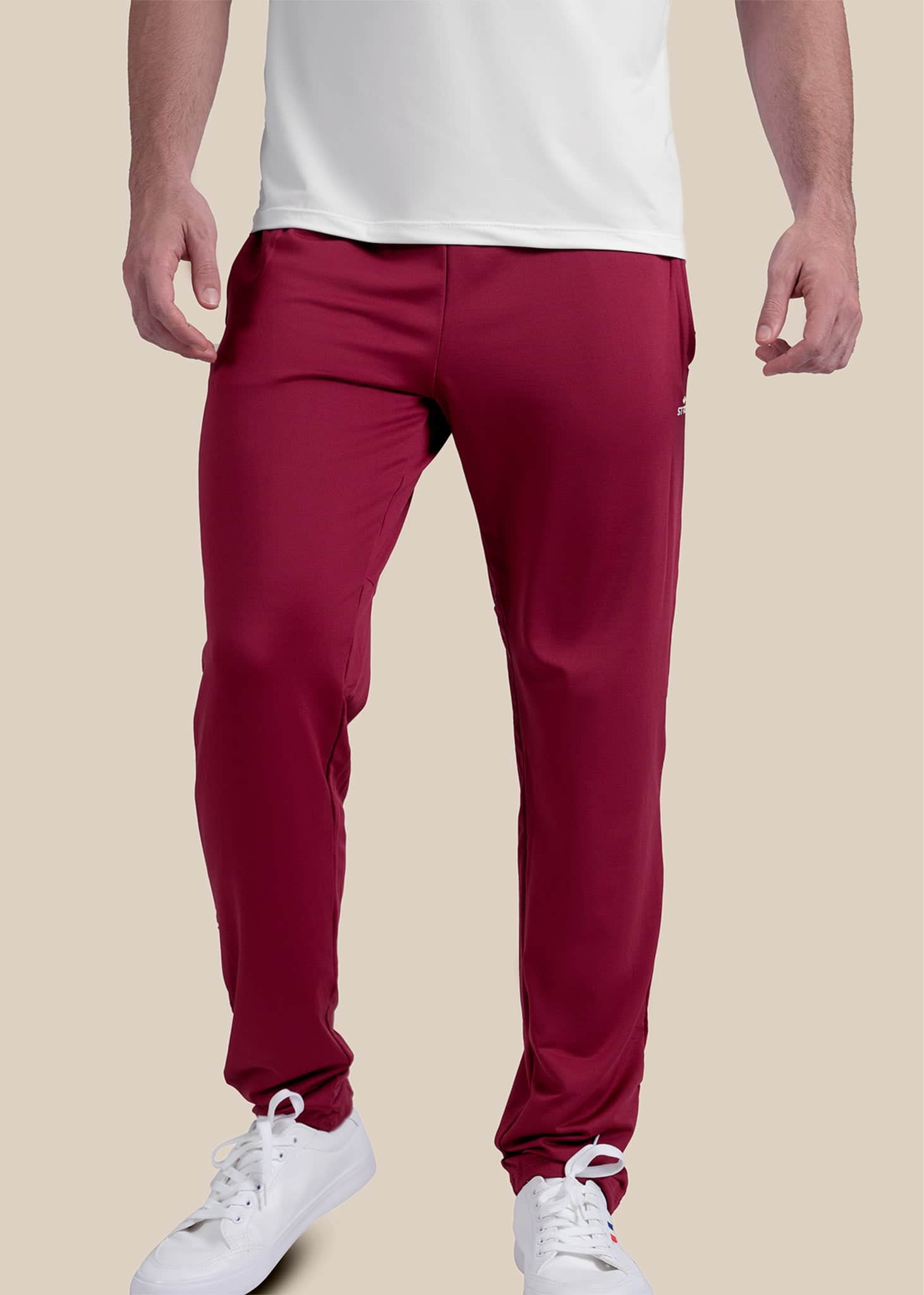 ProStrch Liner Training Trackpants - Maroon